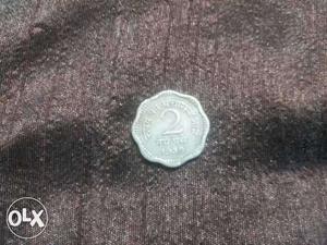 Antique Indian coins of One 2paise, 5paise and