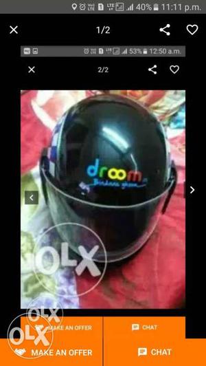 Black Droom Full Face Helmet