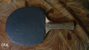 Brown And Black Ping-pong Racket