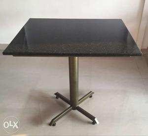 Buy NEW 2x2 Hotel Table (Golden MS base with black granite)