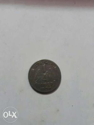 Chaar Anna (1/4) coin  with star
