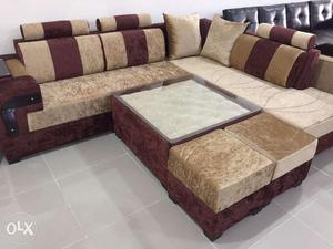 Designer L sofa quality material