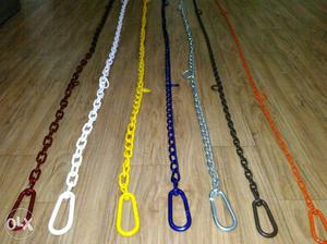 Dog chain and zink and colour chain