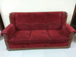 Fabric Sofa set 3+1+1 in good condition for