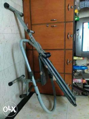 Gray And Black Metal Frame Exercise Equipment