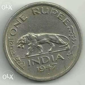 India One Rupee  Coin