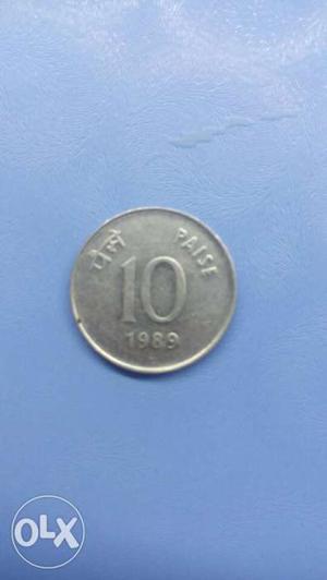 It is a 10 paise  coin of india