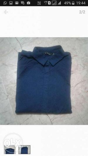 Navy-blue branded Shirt for girls