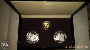 Numismatic coin 99.9%pure gold n silver