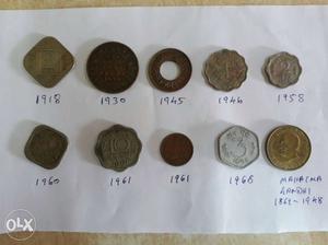 Old coin 10coins for sale just 898