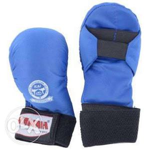 Pair Of Blue-and-black Training Pads