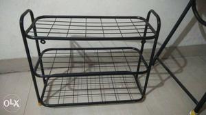 Shoe stand / kitchen stand 3 rows steel body