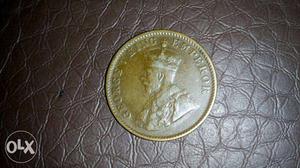 This Coin Is George V King Emperor one Quarter