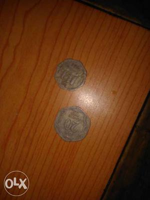 Two Silver India Coins