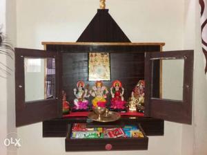 Wooden mandir including murties and all related