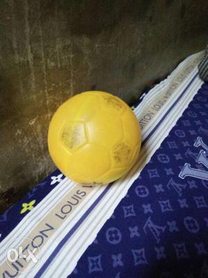 Yellow Soccer Rubber Ball