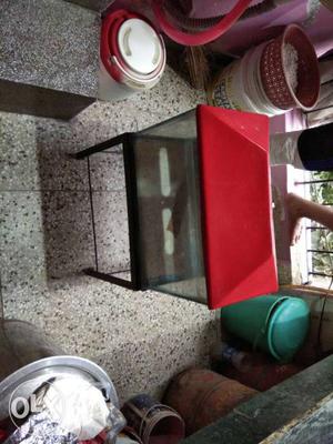 1.5 feet fish tank with filter and stand urgently