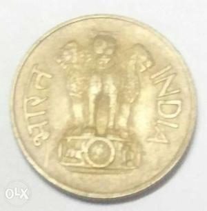 20 paisa first indian coin 2 pcs left  and