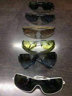 6 branded fashionable goggles rich look various