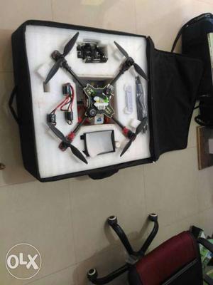 Black And Red Quadcopter