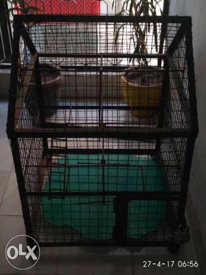 Black Pet Cage