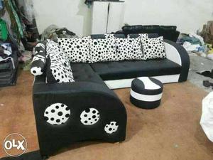 Black and white sofa set available for Best