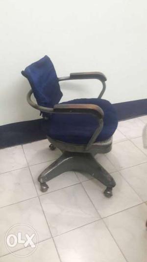 Blue And Gray Office Armchair