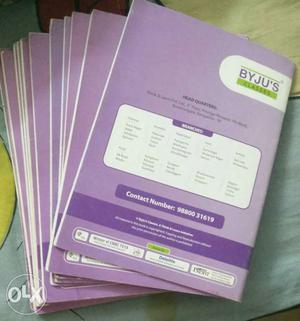 Full set of byju's books available. unused.price