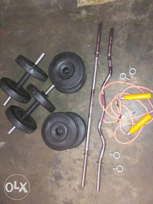 Pair Of Dumbbells And Barbells