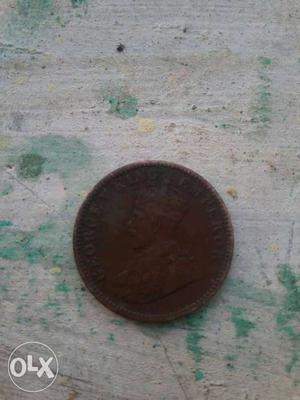 Round George V King Coin