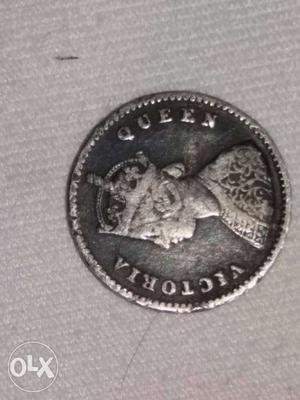 Round Queen Victoria Coin