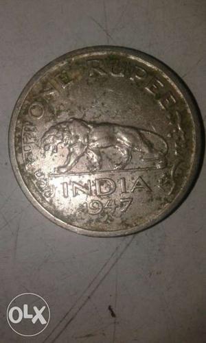 Round Silver Indian  Coin