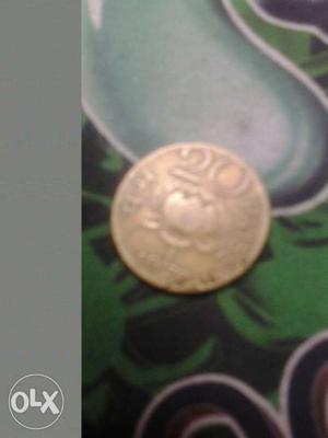 This coin is very old 20 paisa