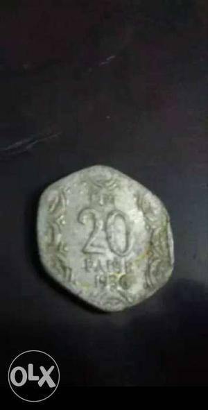 This is old 20 paisa coin i have a 2 coins u want
