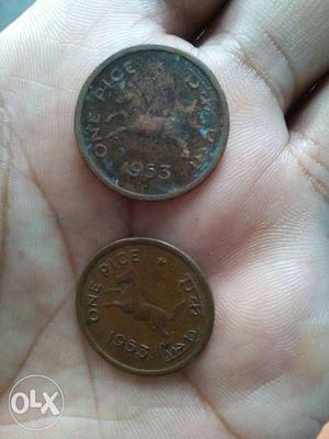 Two One Pice Coins