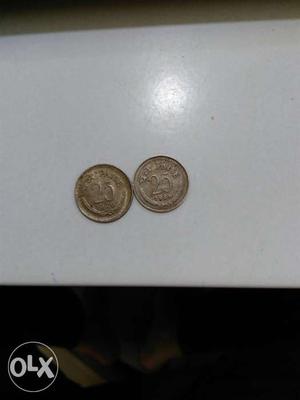 Two Silver 25 Round Coins