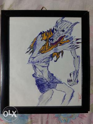 Wolf/likens sketch for sell sketch made by pen &