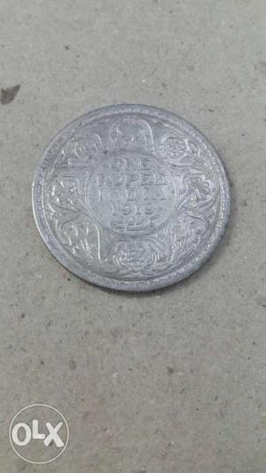 100 year old silver coin Wt  gm