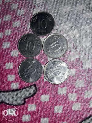5 Silver  Coin Collection
