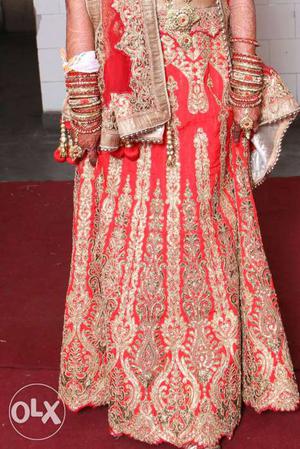 Beautiful lehenga one time used. good condition