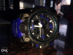 Black And Blue G-Shock Sports Watch