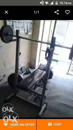 Black And Grey Weight Bench