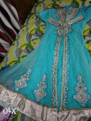 Blue And Silver Traditional Dress