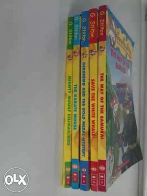 Five geronimo stilton books for sale at a hugely