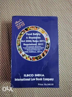 Food laws (FSSAI) book, brand new condition..