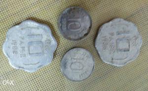 Four Silver 10 Coins