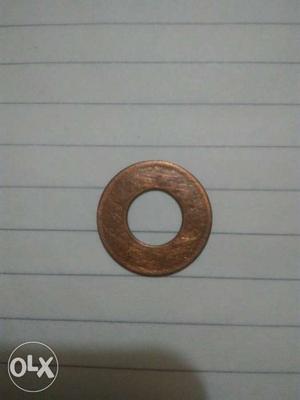 George VI, British Indian 1 paisa  coin