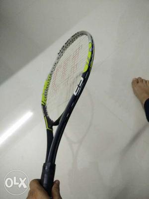 Green And Black Tennis Racket
