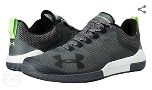 Grey-and-white Under Armour Low Top Sneakers