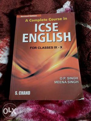 ICSE English grammar book